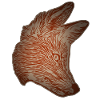Fuchs Waldtier Design mit Tierkopf