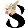 letter S flowery