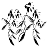 grey flowers natural glitter plants