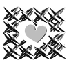 grey heart pattern