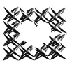 pattern cross net grey