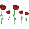 roses red flowers flower plant