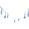 water drops symbol blue water