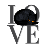 Cat Love - black/grey
