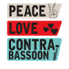 Peace Love Contrabassoon Instrument