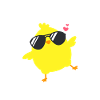 Chick Magnet Cooles Küken Cartoon