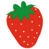 Erdbeere Illustration Geschenkidee