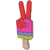 Popsicles Signe de paix Paix