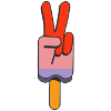 Popsicles Peace Sign Peace