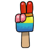 Popsicles Signe de paix Paix