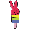 Popsicles Peace Sign Peace
