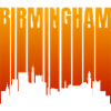 Birmingham Skyline Neon Stripes