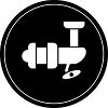 Fishing Reel Symbol Circle