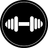 Dumbbell weights icon
