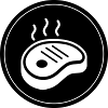 Steak icon circle