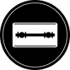 Razor Blade Icon Circle