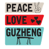 Peace Love Guzheng Instrument Musical