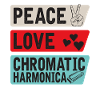 Peace Love Chromatic Harmonica Music