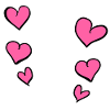 pink hearts pattern