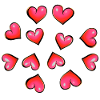 hearts pattern pink heart pink