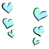 blue hearts pattern love