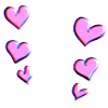 pink hearts heart pattern