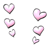 hearts pattern pink