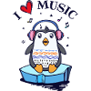 Seevogel Cool Herz PinguinTier Statement