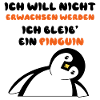 Vogel Statement Süß Pinguin Tier Zoo
