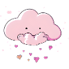 Cute Cloud Raining Hearts