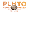 Non dimenticare mai Pluto Design Retro Style Spazio divertente