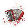 Dragspelare Män Musikinstrument Dragspel