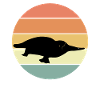 Retro platypus t-shirt