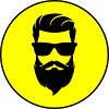 Face beard symbol