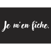 T-shirt imprimé je m’en fiche