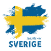 Schweden Flagge grunge style