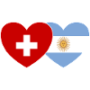 Suisse Argentine Drapeau Cœur