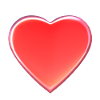 Rotes 3D-Herz