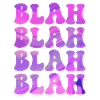BLAH blah Divertente dire design cool per te