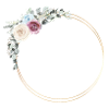 Spring Floral circle customizable