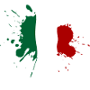 Italy Flag Stain Design