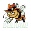 Beehaw Bee with Cowboy Hat Yeehaw