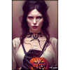 Halloween Witch Vampire Zombie Woman