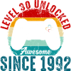 Level 30 Entsperrtes Retro-Controller-Tee