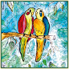 Pair of parrots
