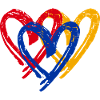 Armenien Herz Flagge