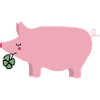Happiness Pig Cloverleaf