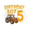 Bithday boy 5 tractor