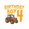 Bithday boy 4 tractor