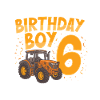 Bithday boy 6 tracteur